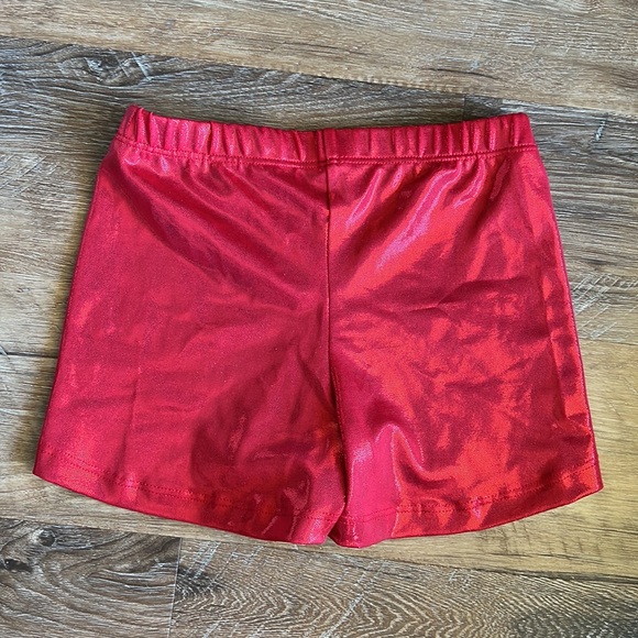 Mystique Red Gymnastics Shorts size Adult XS - Picture 3 of 5